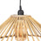 Suspension 57 x 57 x 20,5 cm Naturel Bambou 220 V 240 V 60 W (2 Unités)