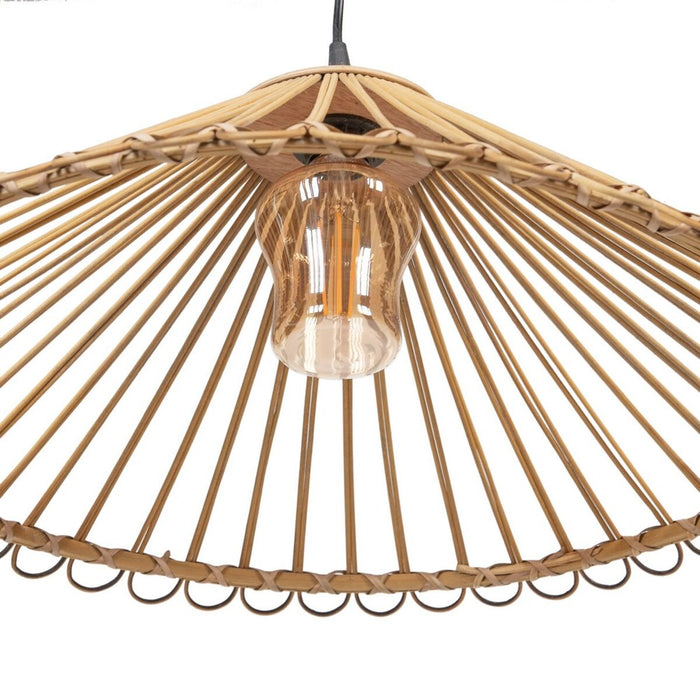 Suspension 57 x 57 x 20,5 cm Naturel Bambou 220 V 240 V 60 W (2 Unités)