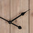 Horloge Murale Naturel Noir 60 x 4 x 60 cm DMF
