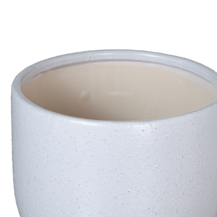 Cache-pot 19,5 x 19,5 x 24 cm Céramique Blanc