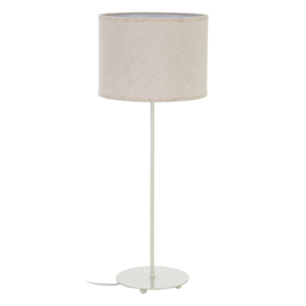 Lampe de bureau Blanc Lin Fer 60 W 220 V 240 V 220-240 V 25 x 25 x 63,5 cm