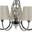 Ceiling Light Ø 14 cm 36 x 36 x 110 cm Metal Silver