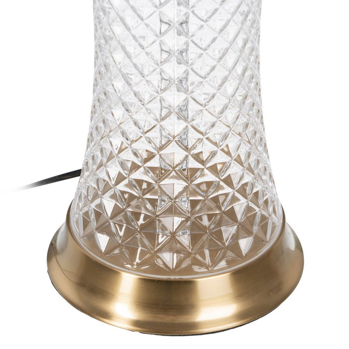 Lámpara de mesa Dorado Lino Metal Hierro 40 W 220 V 35 x 35 x 69 cm