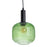 Ceiling Light Crystal Metal Green 20 x 20 x 30 cm