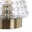 Lampe de bureau Doré Métal Verre Laiton Fer 40 W 220 V 240 V 220-240 V 18 x 18 x 23 cm