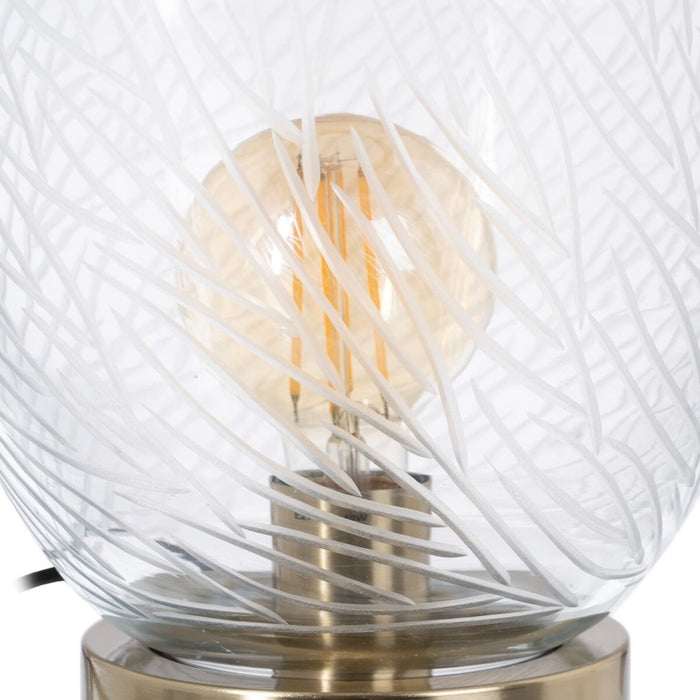Lampe de bureau Doré Métal Verre Laiton Fer 40 W 220 V 240 V 220-240 V 22 x 22 x 31 cm