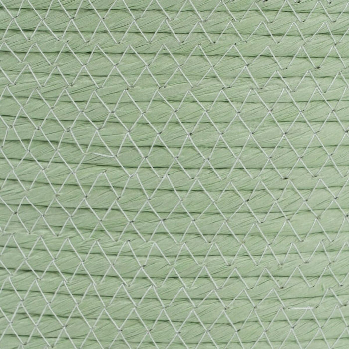 Lot de paniers Corde 33 x 33 x 38 cm Vert clair (3 Pièces)