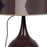 Desk lamp Brown Ceramic 60 W 220-240 V 22 x 22 x 31,5 cm
