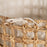 Set of Baskets Beige Cream Natural Fibre 45 x 45 x 45 cm (3 Units)