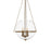 Lámpara de Techo Dorado Cristal Hierro 220-240 V 40 x 40 x 80 cm