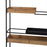 Shelves Brown Black Wood Iron 85 x 26 x 130 cm