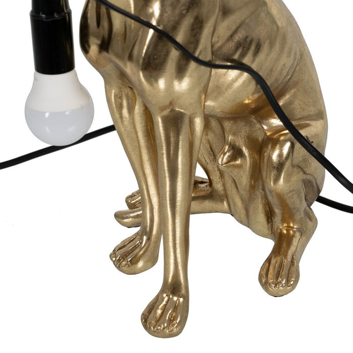 Lámpara de mesa Perro Dorado 40 W 220-240 V 25,5 x 16,5 x 36 cm