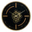 Reloj de Pared Negro Dorado Hierro 46 x 7 x 46 cm