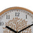 Wall Clock Tree White Natural Wood Crystal 22 x 22 x 4,5 cm