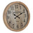 Reloj de Pared Natural Madera Cristal 60 x 60 x 6,5 cm
