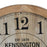 Wall Clock Natural Wood Crystal 60 x 60 x 6,5 cm