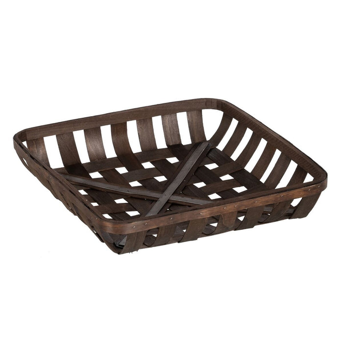 Set de basket Marron Bois 52 x 52 x 11,5 cm (3 Unités)