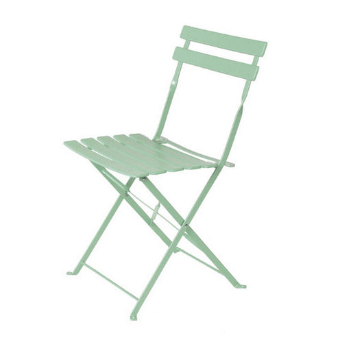 Chaise de jardin Sira Vert clair Acier 41 x 46 x 80 cm (2 Unités)
