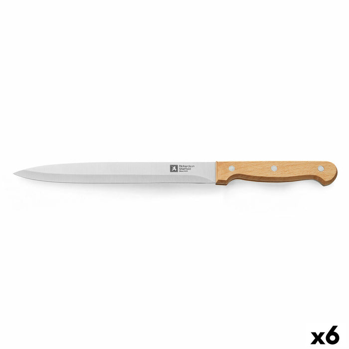 Cuchillo para Carne Richardson Sheffield Artisan Negro Madera Metal Acero Inoxidable 20 cm (6 Unidades)
