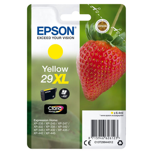 Compatible Ink Cartridge Epson Singlepack Yellow 29XL Claria Home Ink Yellow