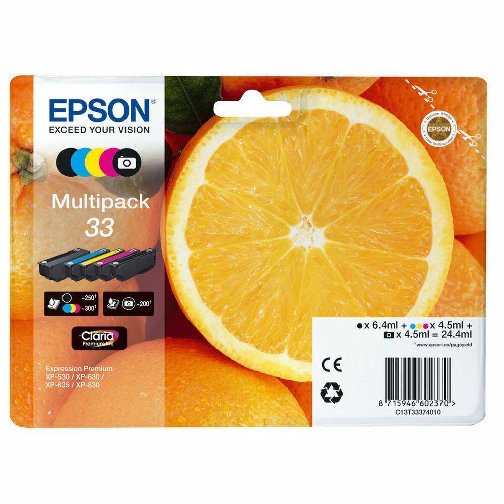 Original Ink Cartridge Epson C13T33374011 Multicolour