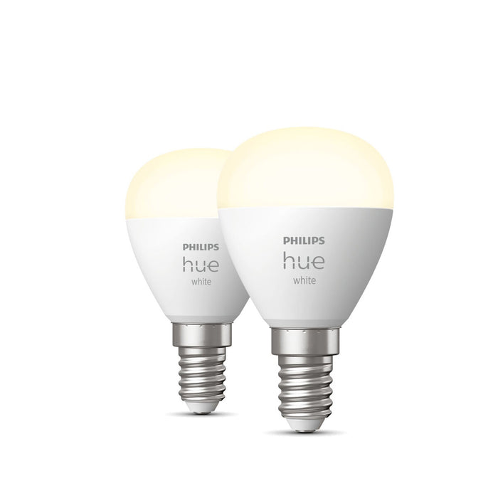 Smart Light bulb Philips Bombilla esférica P45 E14 pack de 2