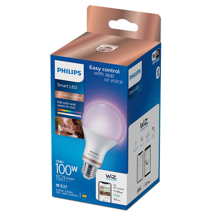 Lampe LED Philips Wiz E 13 W E27 1521 Lm (6500 K) (2200-6500 K)