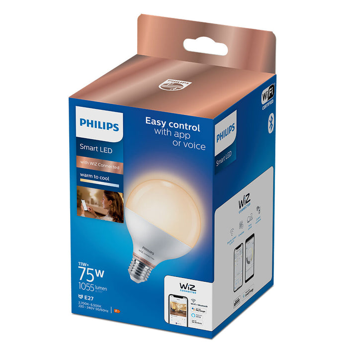 Lampe LED Philips Wiz Blanc F 11 W E27 1055 lm (2700 K)