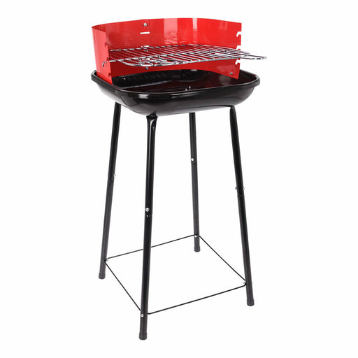 Barbecue à Charbon sur Pied Grill 41 x 41 x 74 cm Rouge/Noir