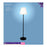 Floor Lamp Lumineo 894459 Black 150 cm Rechargeable