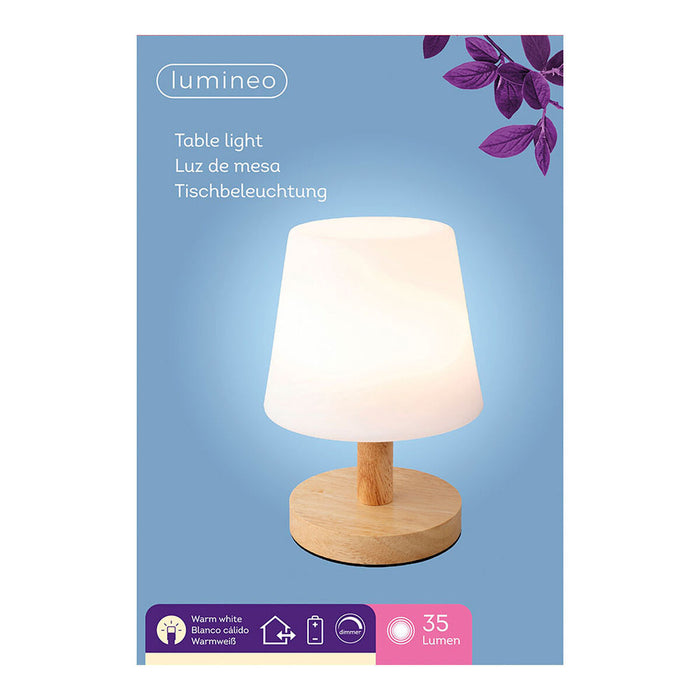 Lampe de Table LED Lumineo 894386 Métal 22 cm Rechargeable