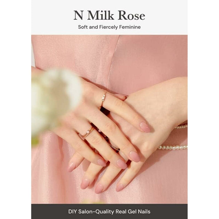 Feuilles de gel pour ongles Ohora Semi Cured Gel Milk Rose 30 Pièces