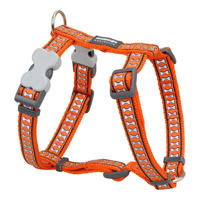 Dog Harness Red Dingo Bone Reflective 46-76 cm Orange