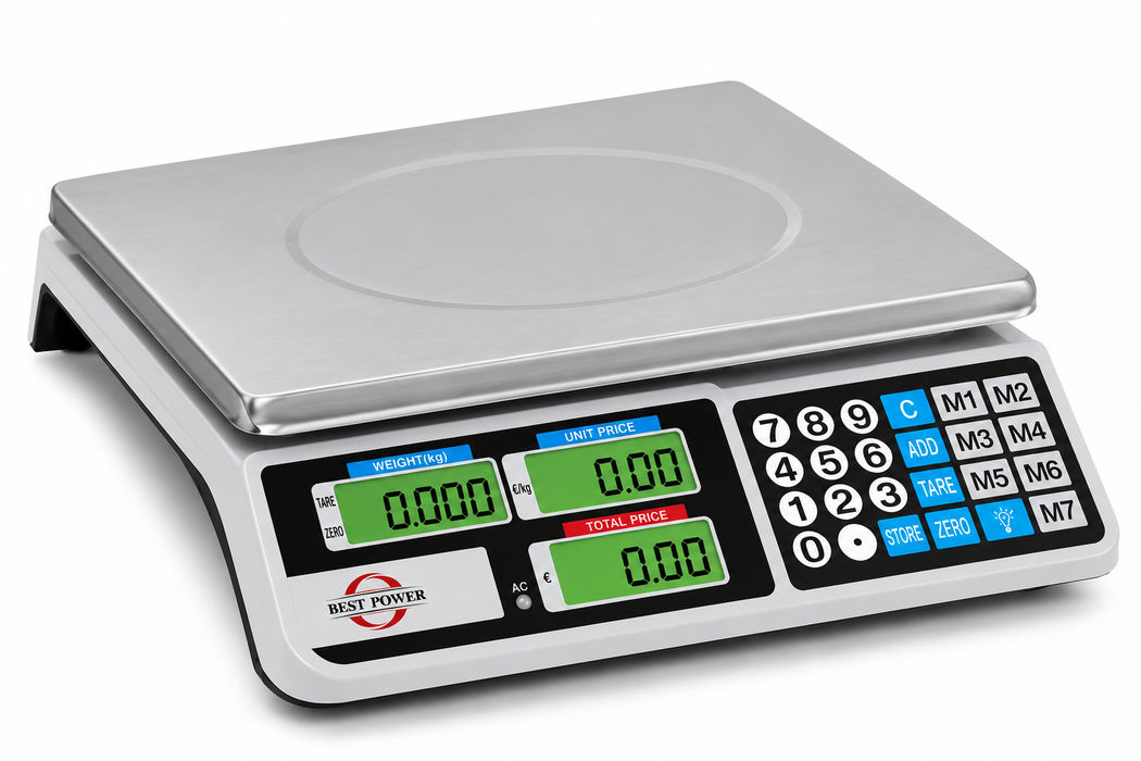 Balance électronique commerciale Best Power – 40 kg / précision 1 g