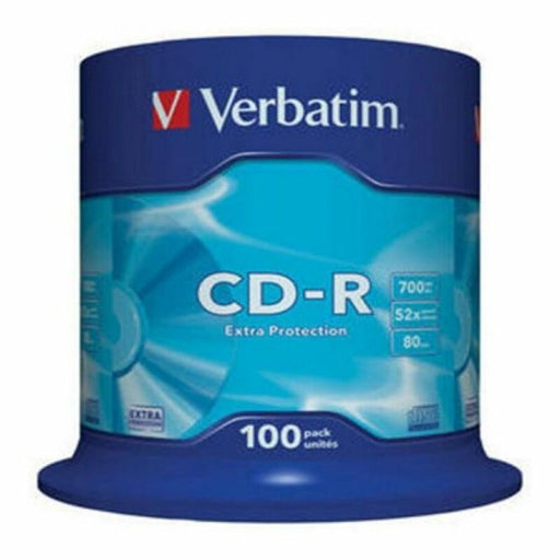 CD-R Verbatim 43411 52x 700 MB (100 Unités)