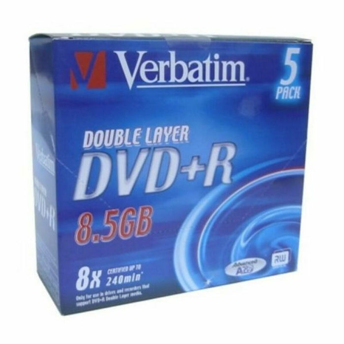 DVD-R Verbatim    8,5 GB 8x 5 pcs 5 Units 8,5 GB 8x (5 Units)