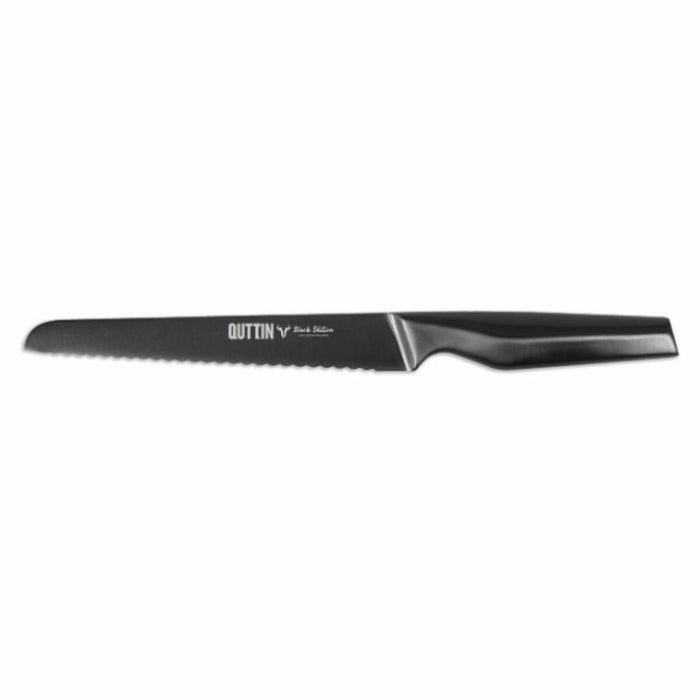Bread Knife Quttin Black Edition 8 Units 20 cm