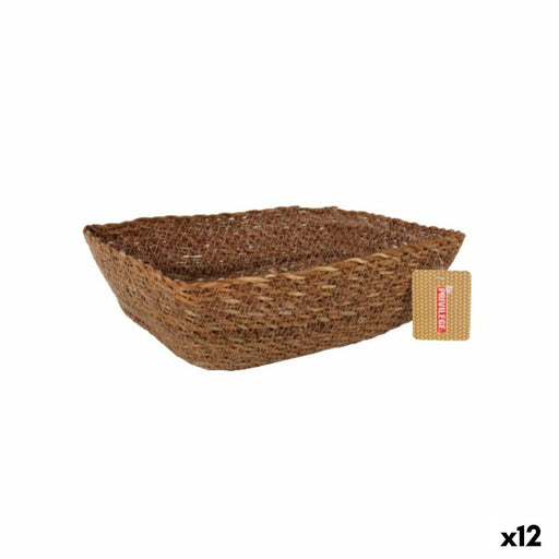Multi-purpose basket Privilege   wicker Rectangular 25 x 20 x 8 cm (12 Units)