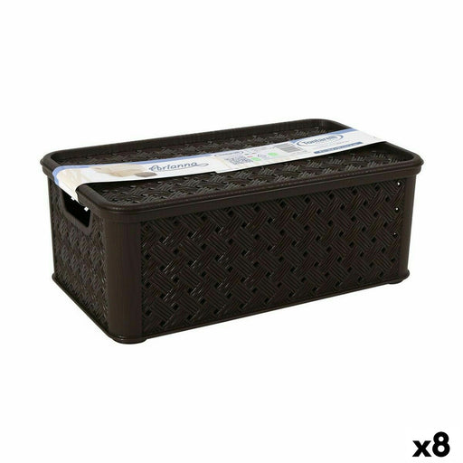 Boîte de rangement avec couvercle Tontarelli Arianna 29,5 x 16,5 x 11 cm (8 Unités)