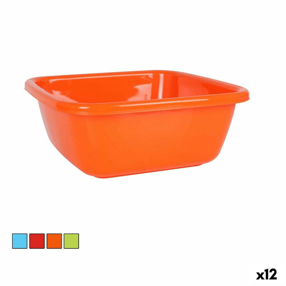 Washing-up Bowl Dem Colors 10 L 34 x 34 x 13,5 cm (12 Units)