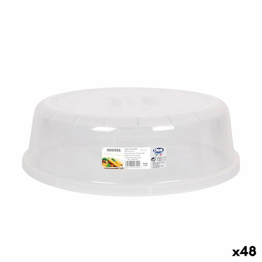 Tapa para Microondas Dem Montera Transparente Plástico 24 x 24 x 7 cm (48 Unidades)