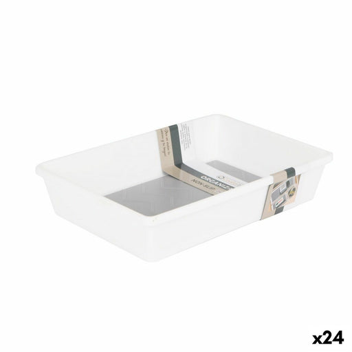 Drawer Organizer Confortime White 24,5 x 17 x 5 cm Non-slip base (24 Units)