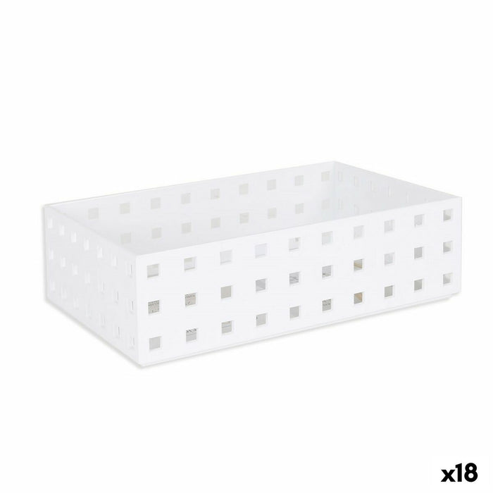 Organiseur de Tiroirs Confortime Blanc 20,6 x 13,7 x 6,2 cm (18 Unités)