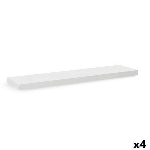 Shelve Confortime MDF Wood White 23,5 x 80 x 3,8 cm (4 Units)