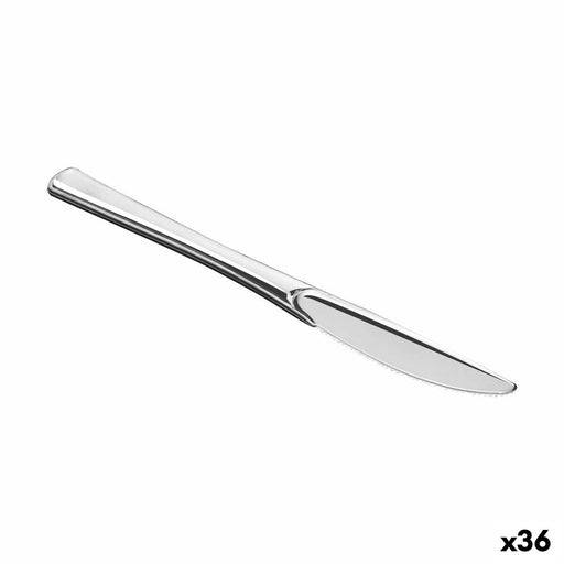 Set de couteaux réutilisables Algon Argenté 10 Pièces 20 cm (36 Unités)