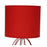 Lámpara de mesa Versa Mila Rojo 20 x 36 cm Metal