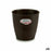 Pot Stefanplast Plastique Chocolat 19 x 17,5 x 19 cm (12 Unités)