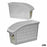 Panier Blanc Plastique 3,5 L (13 x 17 x 29,2 cm) (36 Unités)