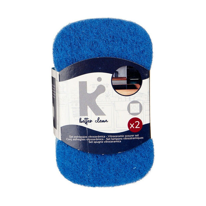 Set of scourers Blue 7 x 12,3 x 2,5 cm (32 Units)