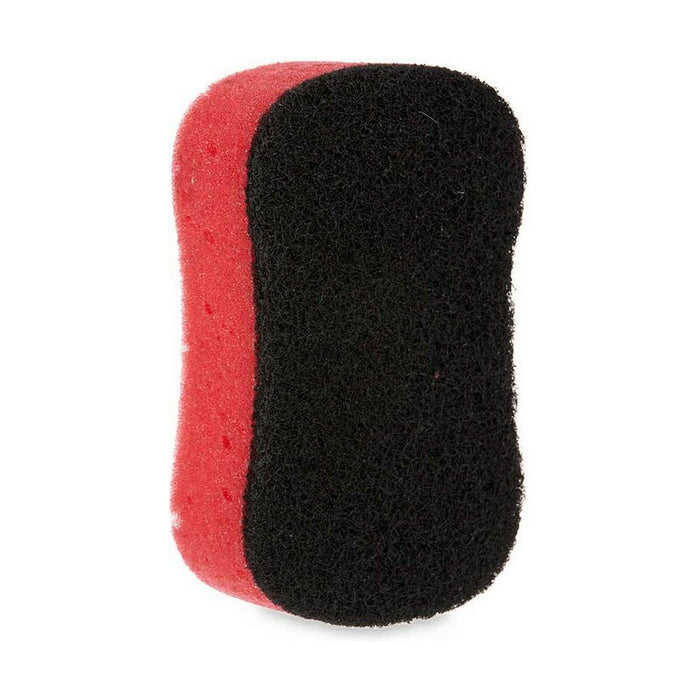 Estropajo Negro Rojo Espuma Fibra abrasiva 7,3 x 4 x 12,3 cm (40 unidades)